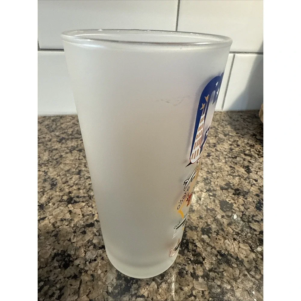 Catstudio 15oz 2004 Chicago Frosted Drinking Glasses - Set of 2‎